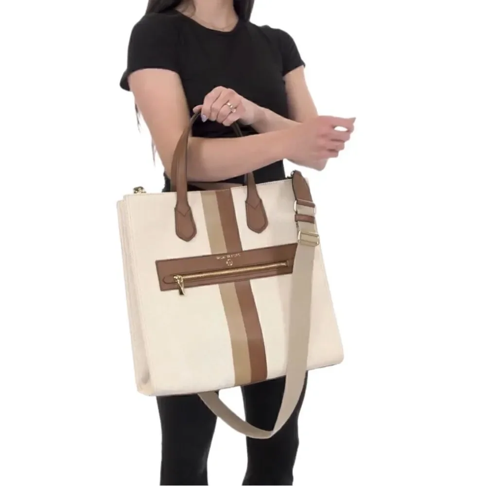 MICHAEL Michael Kors Kempner Large North-South Canvas Tote Bag - Picture 7 of 9